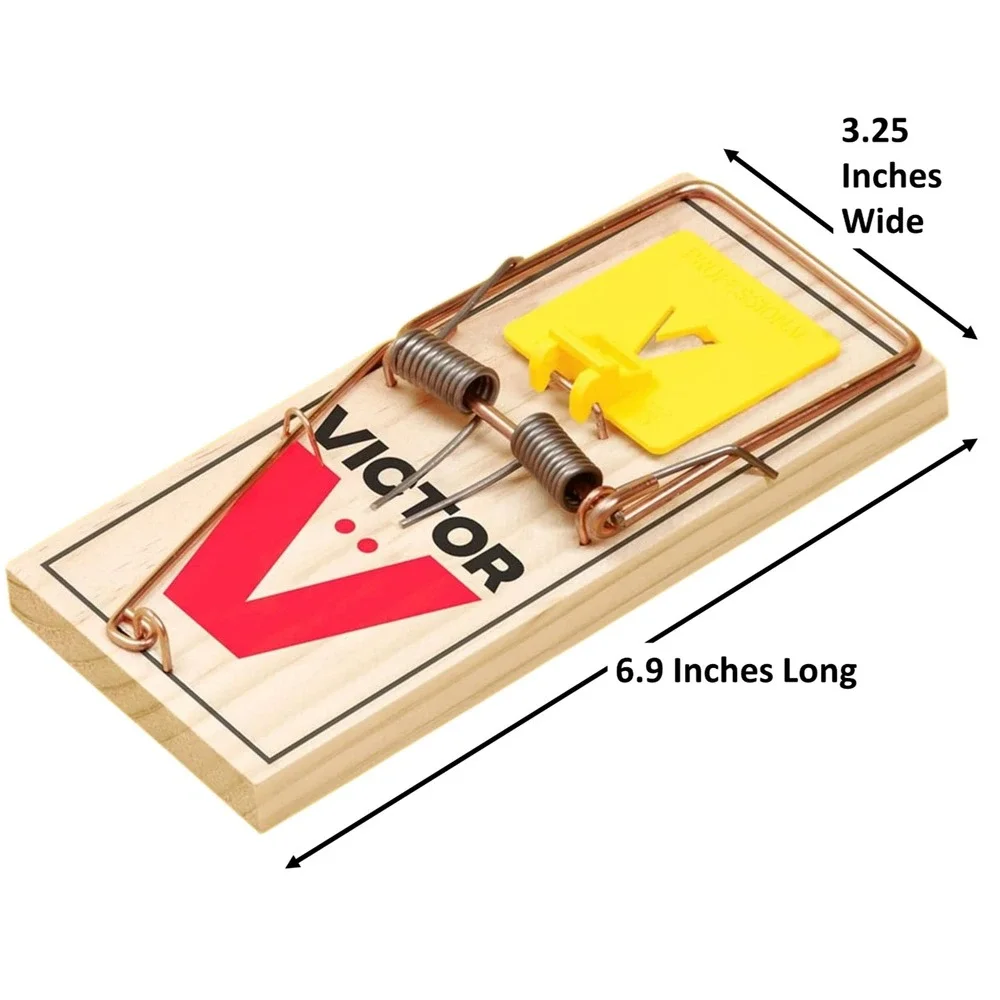 3x Large Rat Wood Snap Traps Victor M205 Professional Rodent‎ Catcher